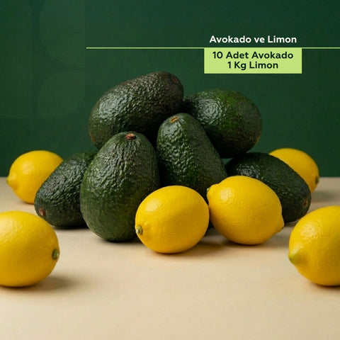 Avokado 10 Adet+1 Kg Limon