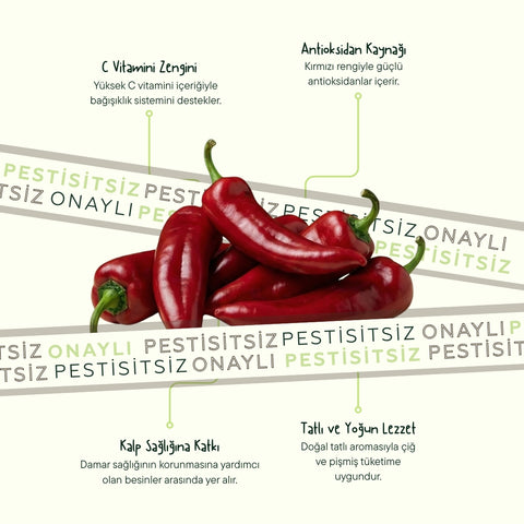 Kırmızı Kapya Biber 500 Gr