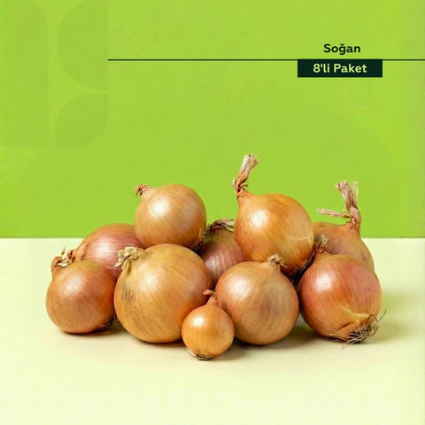 Kuru Soğan 500 Gram 8'Li Paket